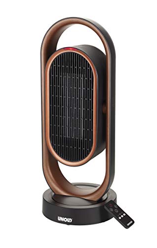 Unold 86535 3D Fan Heater 3D - Copper/Black, 1800 Watt, Overheating Protection, Protection Class II, Ventilation, Warm Air, Hot Air, 3D Air Circulation - 80° Oscillation on Sale