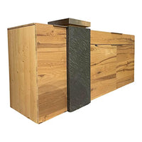 Thumbnail for Voglauer Sideboard V-Alpin AS19S Eiche Altholz Mit Steinkubus Dolomit Mit Multitablett im Sale