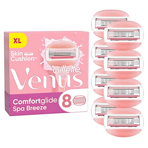 Gillette Venus Comfortglide Spa Breeze Rasierklingen Damen, 4 Ersatzklingen für Damenrasierer + Handstück im Sale