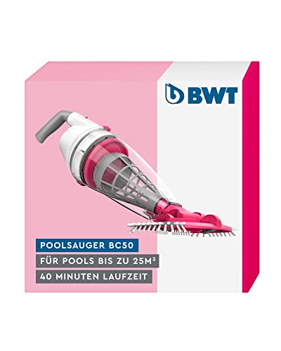 BWT BC50 Poolsauger | Effektive Reinigung von freistehenden Pools und Pools bis 25 m³ | Kabelloser Betrieb mit maximaler Bewegungsfreiheit | Hohe Saugleistung im Sale