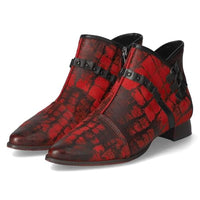 Thumbnail for Simen Damen Stiefeletten/Ankle Boots Rot Rauleder, im Sale