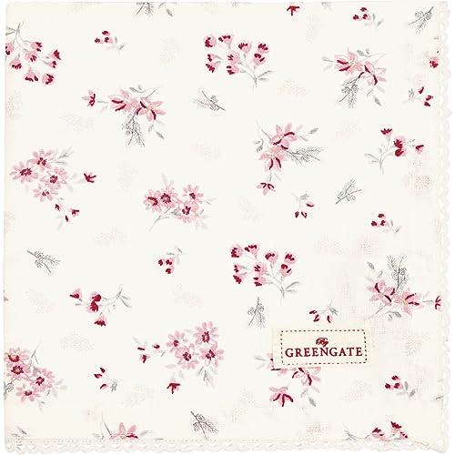 GreenGate Emberly fabric napkin with lace white 40x40cm on sale