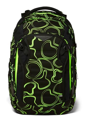 satch match school backpack 45 cm, black neon green, one size on sale