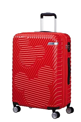 American Tourister Mickey Clouds, Spinner M, expandable suitcase, 66 cm, 63/70 L, red (Mickey Classic Red) on sale