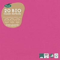 Thumbnail for Duni Servietten 3lagig Tissue Uni fuchsia, 33 x 33 cm, 20 Stück im Sale