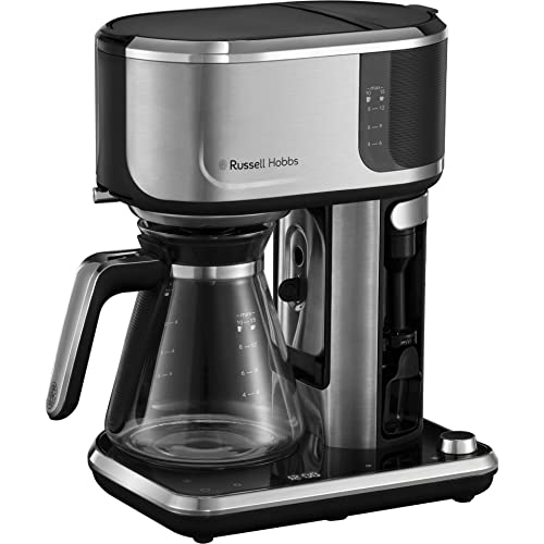 Russell Hobbs Wasserkocher Glas mit Temperatureinstellung & Teesieb [40-100°C] Attentiv Edelstahl (Digitale Touch-Bedienfläche, 2400W, 1,7l, u.a. für Babynahrung etc., Warmhaltefunktion) 26200-70 im Sale