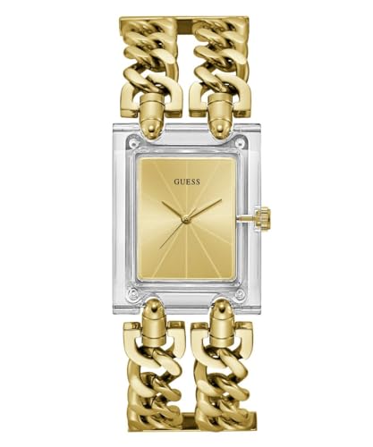 GUESS Damenuhr Mod Heavy Metal Goldfarben GW0669L1 im Sale