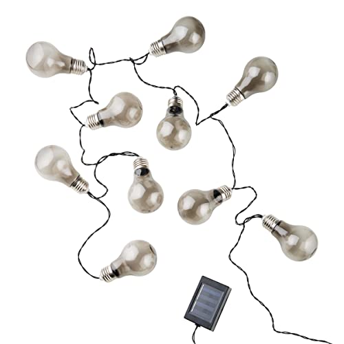 BUTLERS Solar String Lights with 10 Bulbs 3.8 m -Sunlight- Solar Lighting for the Garden, Decoration for the Balcony, Solar Lights for Camping on Sale