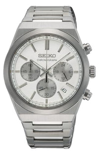 Thumbnail for Seiko Herren Analog Quarz Uhr mit Edelstahl Armband SSB451P1 im Sale