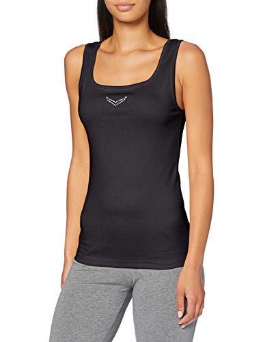 Trigema Damen 502411 Top, Schwarz, M EU