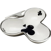 Thumbnail for Kare Design Decorative Bowl Clubs Card, Silver, Fruit Bowl, Decorative Bowl, Aluminum, Playing Card Pattern, 3x17x16 cm (H/W/D) on Sale