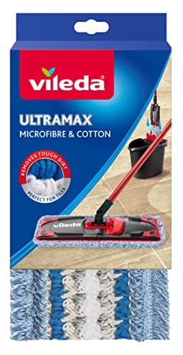 Vileda Ersatzbezug Bodenwischer, Weiß-Blau-Grau, 0.12 kg im Sale