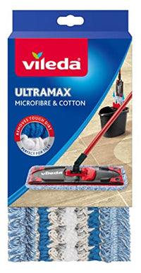Thumbnail for Vileda Ersatzbezug Bodenwischer, Weiß-Blau-Grau, 0.12 kg im Sale