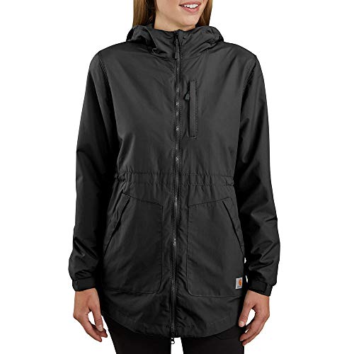 Carhartt Damen Rain Defender Relaxed Fit, leichter Mantel, Schwarz, im Sale