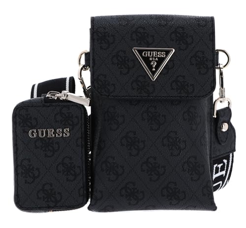 GUESS Damen Latona Flap Chit Chat Handy, Crossbody, Kohle-Logo im Sale