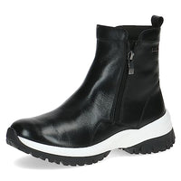 Thumbnail for CAPRICE Damen Stiefeletten ohne Absatz Airmotion aus Leder mit Reißverschluss Weite G, Schwarz (Black Nappa), 39 EU im Sale