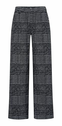 Brax Damen Style Maine Check Jersey Hose, Cozy Grey, 36W x 32 im Sale
