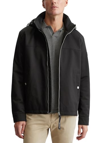 Marc OߴPolo Herren Übergangsjacke mit Kapuze wasserabweisend, Schwarz (Black), im Sale