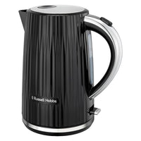 Thumbnail for Russell Hobbs Wasserkocher [1,7L 2400W] Eden Schwarz, Edelstahlakzente (herausnehmbarer Kalkfilter,Deckelöffnung per Knopfdruck,Wasserstandsanzeige, leuchtender Schalter, BPA frei) Teekocher 27361-70 im Sale