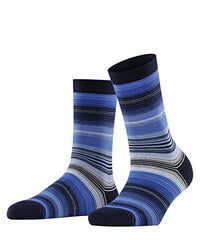 Thumbnail for Burlington Damen Socken Stripe W SO Baumwolle gemustert 1 Paar, Blau (Marine 6120), 36-41 im Sale