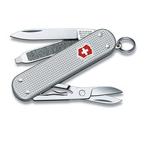 Thumbnail for Victorinox Schweizer Taschenmesser, Klein, Classic SD Alox, Multitool, Swiss Army Knife, 5 Funktionen, Klinge, Nagelfeile, Silber im Sale