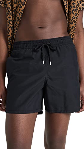 Vilebrequin Herren Solid Moorea Badehose, schwarz