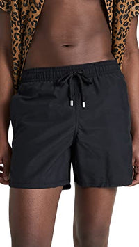 Thumbnail for Vilebrequin Herren Solid Moorea Badehose, schwarz