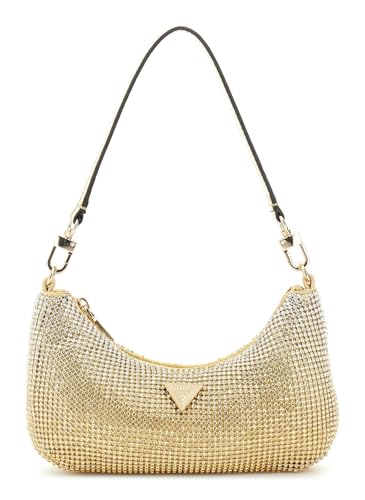 GUESS Zalina Mini Top Zip Shoulder Bag Gold im Sale