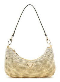 Thumbnail for GUESS Zalina Mini Top Zip Shoulder Bag Gold im Sale