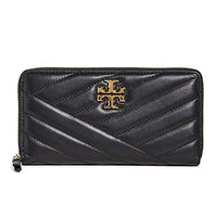 Thumbnail for Tory Burch Damen Kira Chevron Zip Continental Geldbörse Schwarz One Size Schwarz One Size Kira Chevron Zip Continental Wallet im Sale
