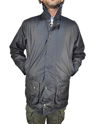 Barbour Men's Beaufort Wax Jacket, Blue (Navy 000), Medium (Manufacturer size: 40) on sale