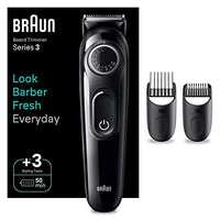 Thumbnail for Braun Beard Trimmer, Beard Trimmer/Trimmer/Hair Clipper for Men, Hair Clipper with Ultra-Sharp Blade, Length Settings, with 50 Min. Cordless Runtime, BT3410 on Sale