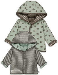 Thumbnail for Feetje reversible jacket made of quilted sweat in grey/white str.> Mint with elephant Hi Elephant* 0265 (68) on sale