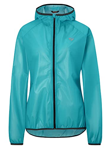 Ziener Damen NATINA Regenjacke - Fahrrad|Mountainbike|Outdoor - wasserdicht,atmungsaktiv,super leicht, aquamarine, 36 im Sale