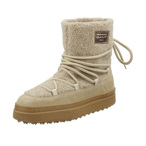 GANT FOOTWEAR Damen SNOWHILL Stiefelette, Taupe, 39 EU im Sale