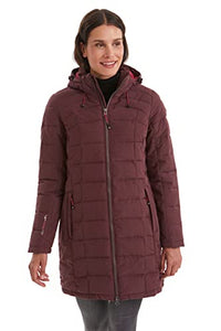 Thumbnail for Killtec Damen Parka in Daunenoptik SKANE WMN QUILTED PRK - Damen Jacke mit abzippbarer Kapuze - Übergangsjacke ist wasserabweisend, pflaume, 38, 35618-000 im Sale