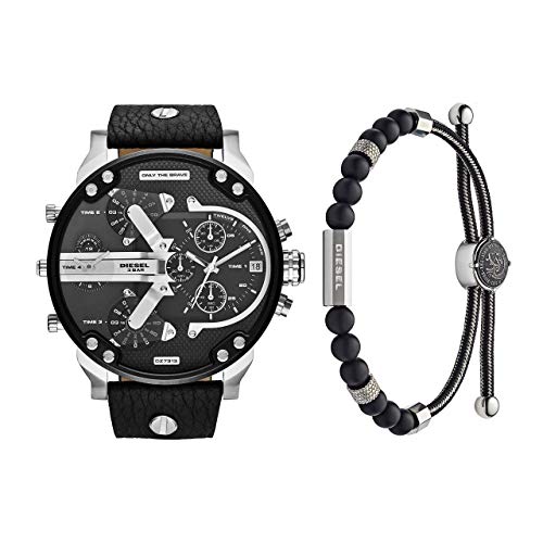 Diesel Herren Analog Quarz Uhr mit Leder Armband DZ7313 Herren-Seilarmbadn Achat DX1151040 im Sale