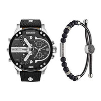 Thumbnail for Diesel Herren Analog Quarz Uhr mit Leder Armband DZ7313 Herren-Seilarmbadn Achat DX1151040 im Sale