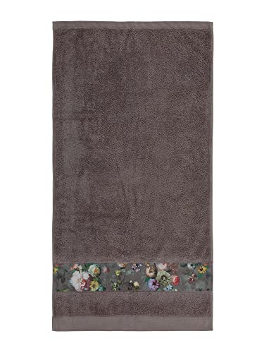 ESSENZA Handtuch Fleur Taupe,60x110 cm, 97% Baumwolle, 3% Polyester, Blumen Pfingstrosen Tulpen im Sale