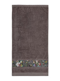Thumbnail for ESSENZA Handtuch Fleur Taupe,60x110 cm, 97% Baumwolle, 3% Polyester, Blumen Pfingstrosen Tulpen im Sale