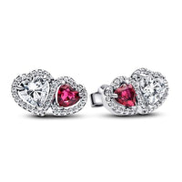 Thumbnail for Pandora Timeless Strahlenkranz Herz Ohrstecker aus Sterling Silber mit Zirkonia, 293633C01 im Sale