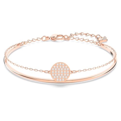 Swarovski Sublima Bangle, White, Rose Gold Plated on Sale