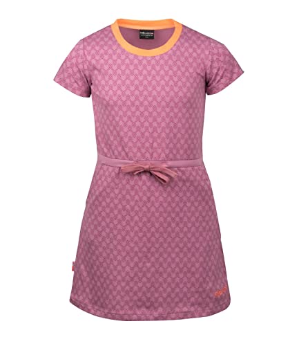 Trollkids Girls' Dress Noresund, Orchid/Peach, on Sale