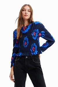 Thumbnail for Desigual Women's BLUS_Martina 5001 Marine Blouse, Blue, im Sale