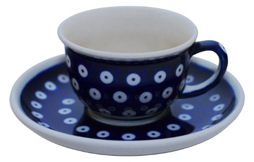 Original Bunzlauer Keramik Espressotasse mit Untertasse 0,11 Liter im Dekor 42 im Sale
