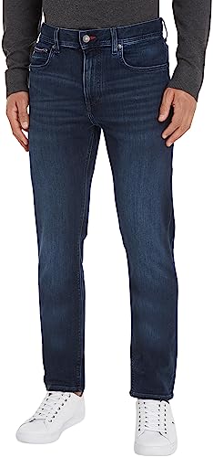 Tommy Hilfiger Herren Jeans Hose Core Slim Bleecker mit Stretch, Blau (Iowa Blueblack), 36W/32 im Sale
