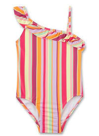 Thumbnail for Sanetta Mädchen-Badeanzug Bunt mit Streifen | Bequemer und praktischer Badeanzug aus recyceltem Polyester für Mädchen. Bademode für Kinder 092 im Sale