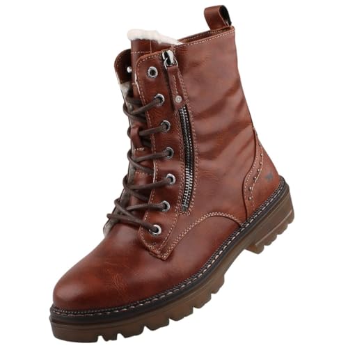 MUSTANG Damen Stiefelette gefüttert Braun im Sale