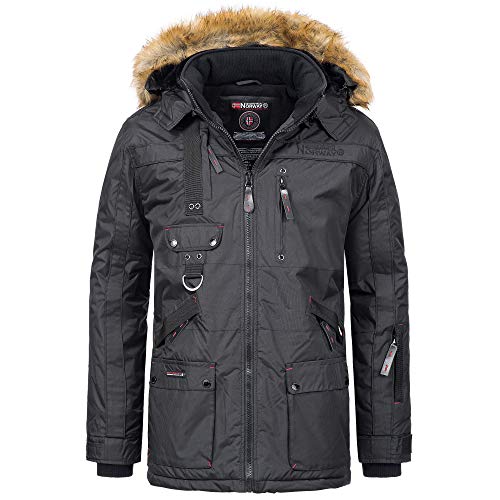 Geographical Norway Men's Winter Parka Chirac Darkblue - - with UD Bandana on Sale