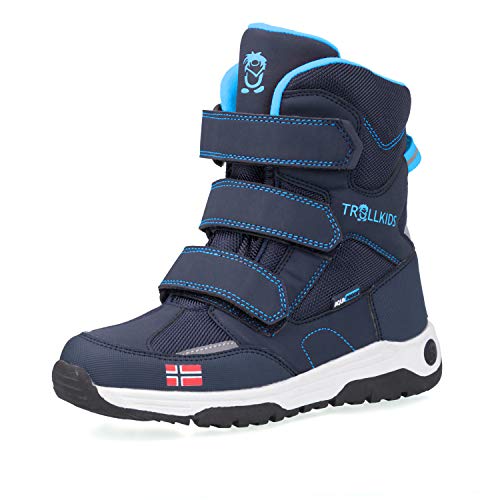 Trollkids Children's Lofoten Winter Shoes, Navy/Viper Green, on Sale